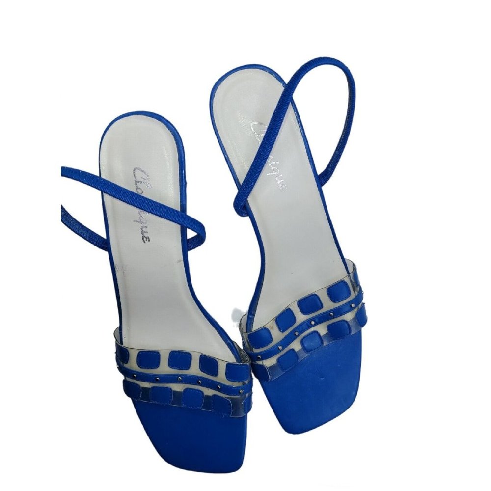 Classique 3.5" high heel wedge Sandal shoe Size 9W